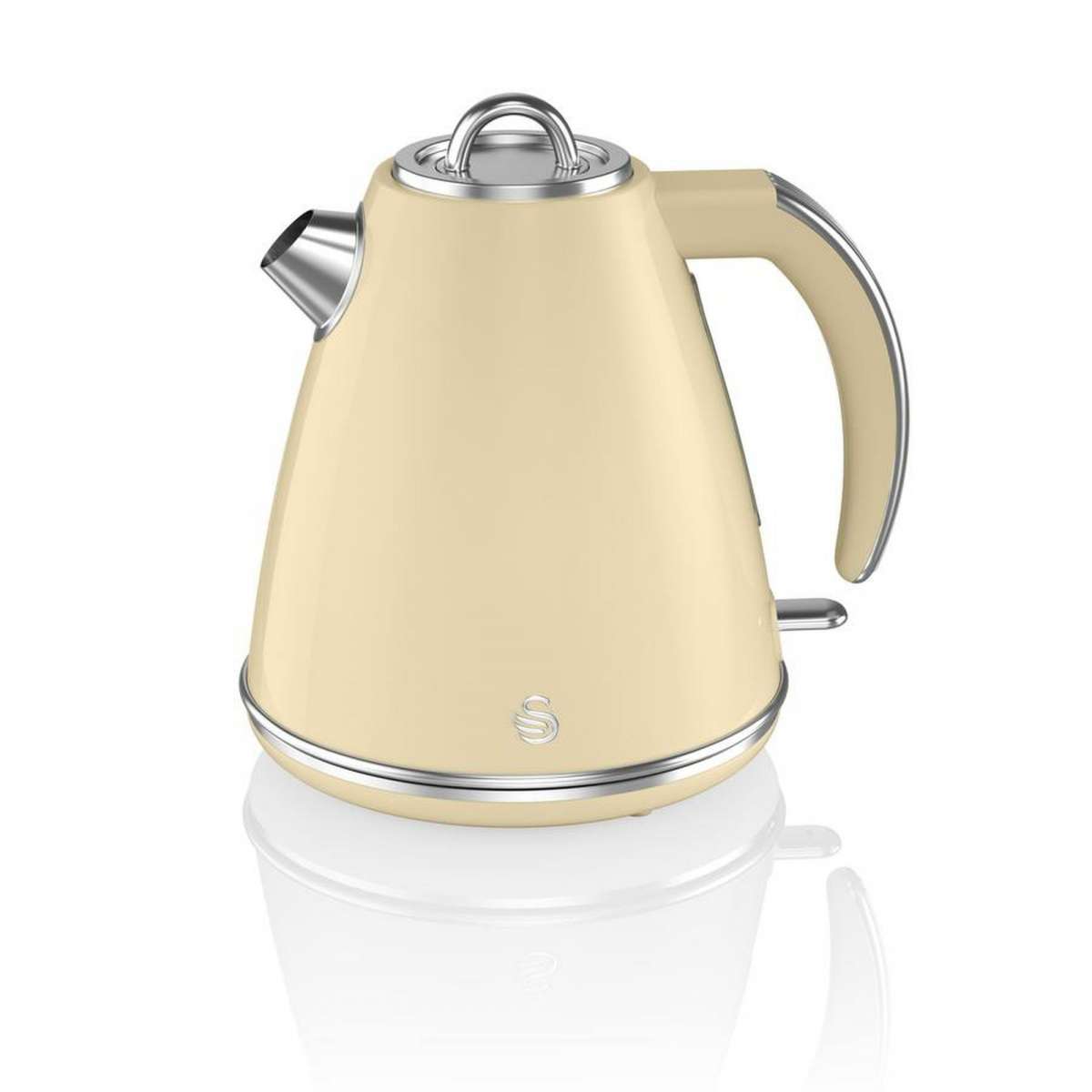 1.5ltr 3kw Cordless Jug Kettle In Cream Kettles Kettles & Toasters