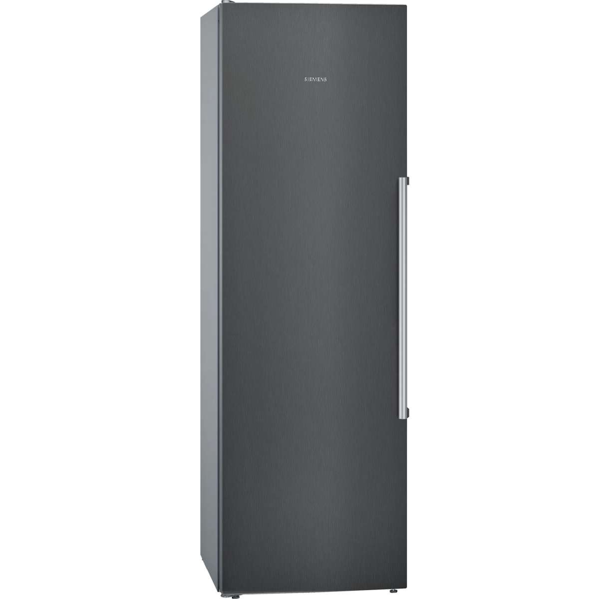 186cm Tall Larder Fridge In Black Stainless Steel Tall Fridges