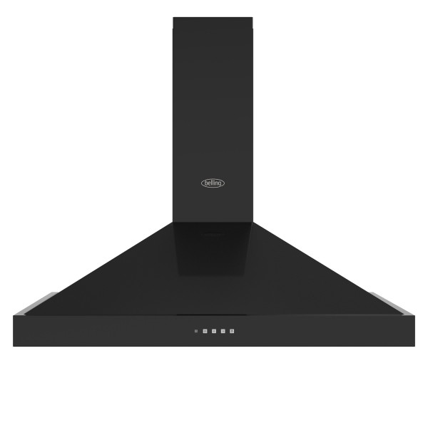 Farmhouse 110cm Chimney Cooker Hood In Black