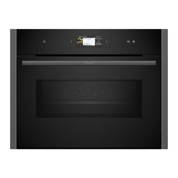 N90 45 Litre Built In Combination Pyrolytic Microwave Oven In Graphite