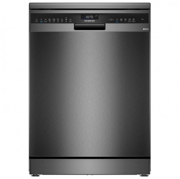 IQ500 14 Place Setting 8 Programme Diswasher In Black Steel