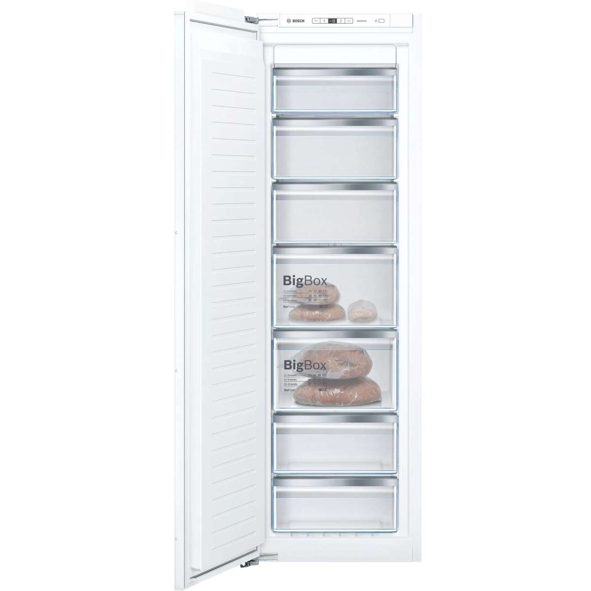 177cm Tall Integrated Frost Free Freezer With Fixed Hinge Integrated