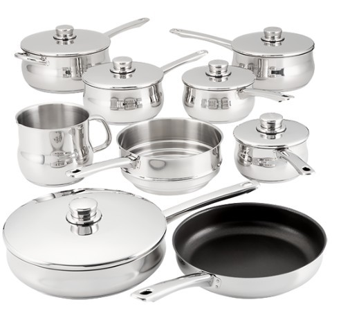 9 Piece Stainless Steel Saucepan Set