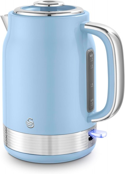 Retro 1.7 Litre 3kw Cordless Kettle In Blue
