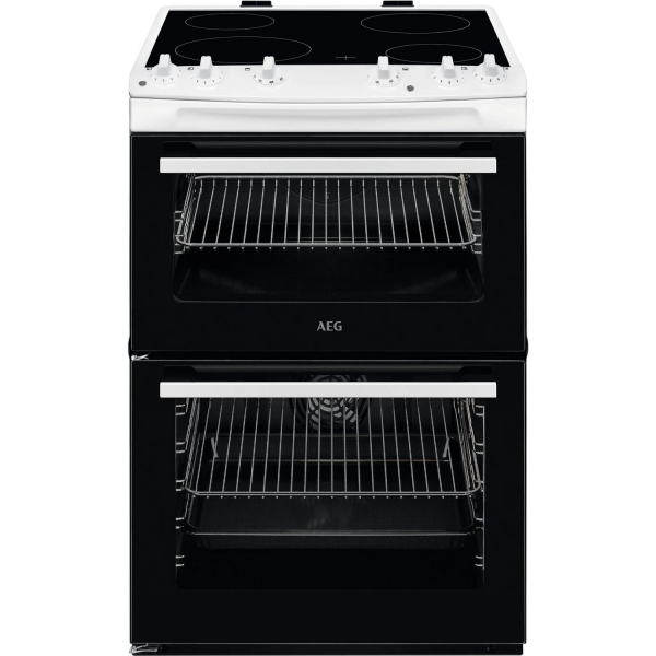 5000 Series 60cm Electric Cooker With Ceramic Top In White