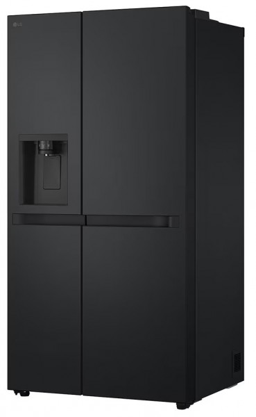 American Style Fridge Freezer With Plumbed In Ice And Water In Matte Black