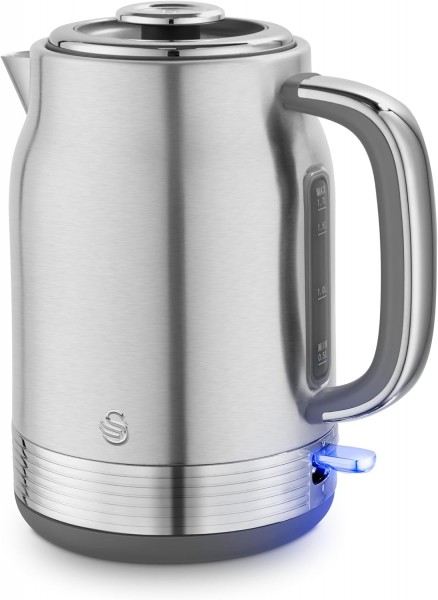 1.7 Litre Retro 3kw Cordless Kettle In Stainless Steel