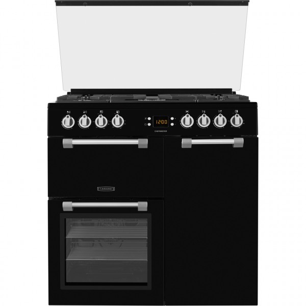 Chefmaster 90cm Dual Fuel Range Cooker In Black