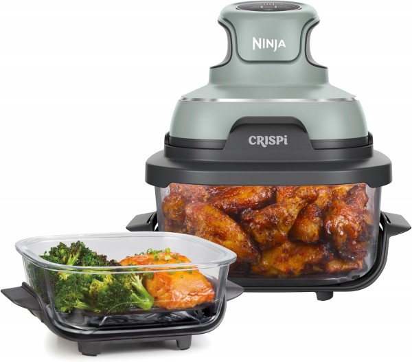 Crispi 4 In 1 Portable Air Fryer 3.8 Litre In Sage Green