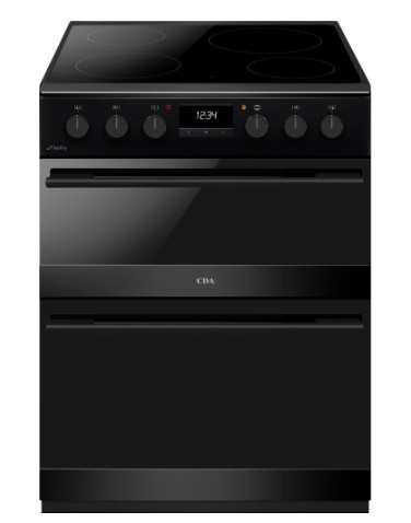 CDA CFC6100MB Ceramic Electric Cooker with Double Oven