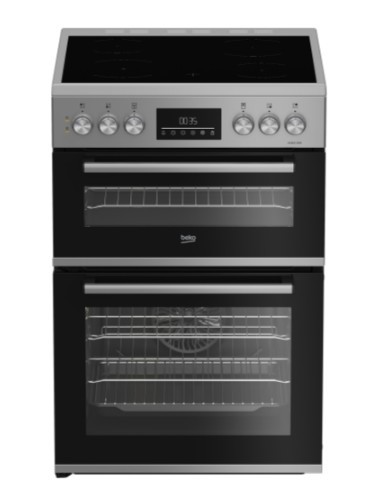 Beko EDC6731S Ceramic Electric Cooker with Double Oven