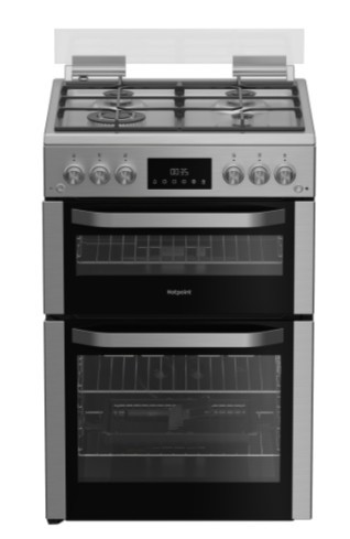 Hotpoint HDG6GDCWX Gas Cooker with Double Oven