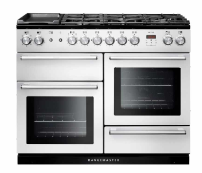 Rangemaster NEX110DFFWH/C 110cm Dual Fuel Range Cooker Nexus White