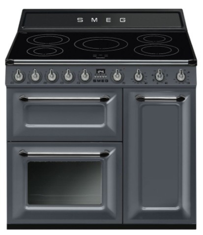 Smeg TR93IGR Victoria Slate Grey 90cm Induction Range Cooker