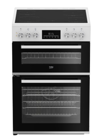 Beko EDC6731W Ceramic Electric Cooker with Double Oven