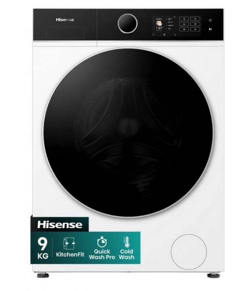 Hisense WF5I9043BWFS 9kg 1400 Spin Washing Machine White Launceston Cornwall Devon Callington Tavistock Liskeard Yelverton Camelford Wadebridge Okehampton Bude Holsworthy near me local cheap