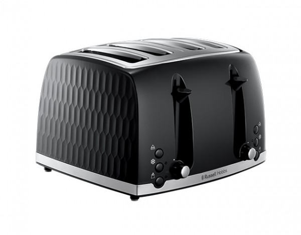 Russell Hobbs 26071 Honeycomb 4 Slice Black Toaster Launceston Cornwall Devon Callington Tavistock Liskeard Yelverton Camelford Wadebridge Okehampton Bude Holsworthy near me local cheap