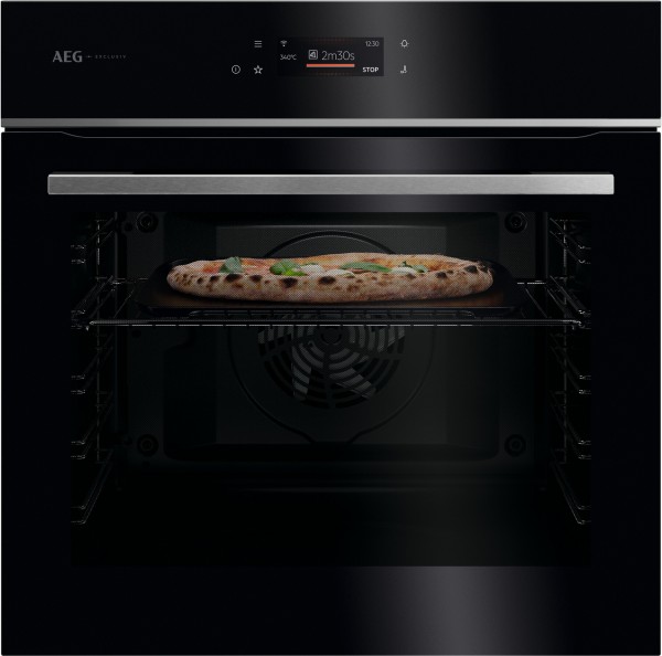 AEG GX7PB63FSB 59.6cm Built In Electric Single Oven Gloss Black with Steel Trim Launceston Cornwall Devon Callington Tavistock Liskeard Yelverton Camelford Wadebridge Okehampton Bude Holsworthy near me local cheap