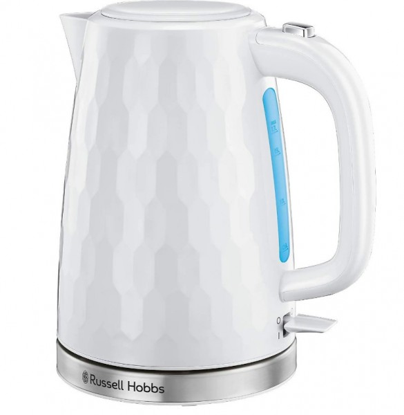 Russell Hobbs 26050 Honeycomb White Kettle Launceston Cornwall Devon Callington Tavistock Liskeard Yelverton Camelford Wadebridge Okehampton Bude Holsworthy near me local cheap