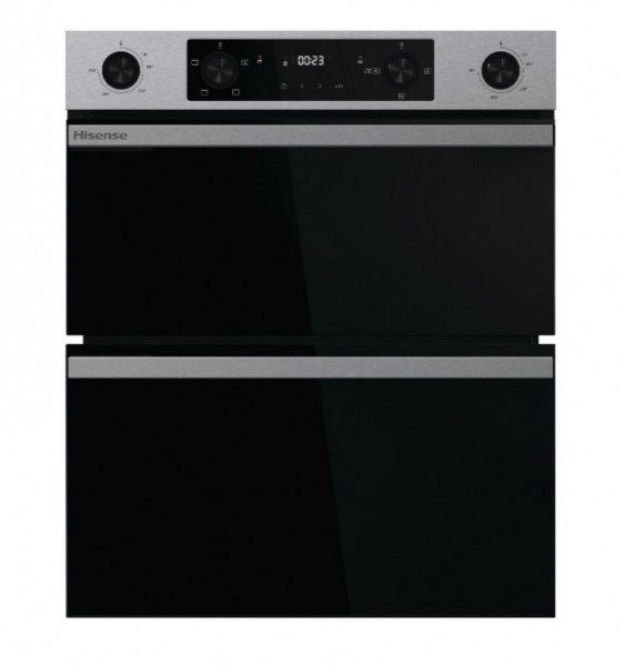 Hisense BUD714221CX 594cm Built Under Electric Double Oven - Black & Stainless Steel Launceston Cornwall Devon Callington Tavistock Liskeard Yelverton Camelford Wadebridge Okehampton Bude Holsworthy near me local cheap