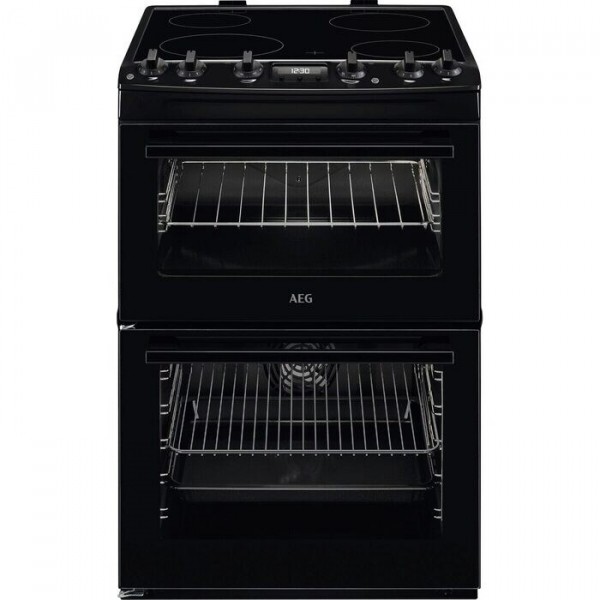 AEG CCX6540ACB 60cm Double Electric Cooker in Black Launceston Cornwall Devon Callington Tavistock Liskeard Yelverton Camelford Wadebridge Okehampton Bude Holsworthy near me local cheap