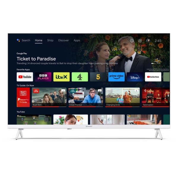 Sharp 1T-C32FH2KL2AW 32" HD Ready Frameless White TV Launceston Cornwall Devon Callington Tavistock Liskeard Yelverton Camelford Wadebridge Okehampton Bude Holsworthy near me local cheap