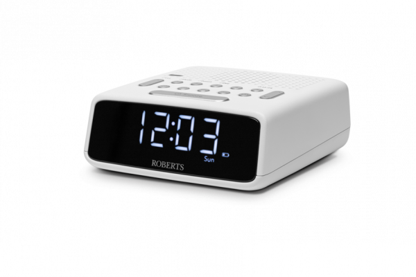 Roberts Ortus FM Alarm Clock Radio in White Launceston Cornwall Devon Callington Tavistock Liskeard Yelverton Camelford Wadebridge Okehampton Bude Holsworthy near me local cheap