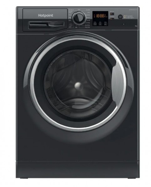 Hotpoint Black 9kg 1400 spin washer NSWF946BSUK