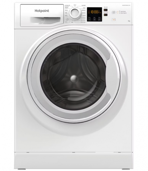 Hotpoint NSWF946WUK 9kg 1400 Spin Washing Machine in White A Rated Steam Hygiene Cycle