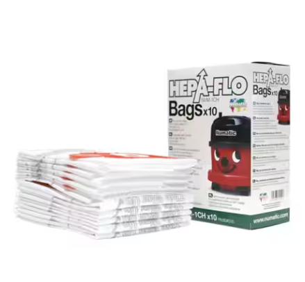 Numatic Dust Bags NVM-1CH Pack of 10 Suitable for Henry / Hetty cleaners