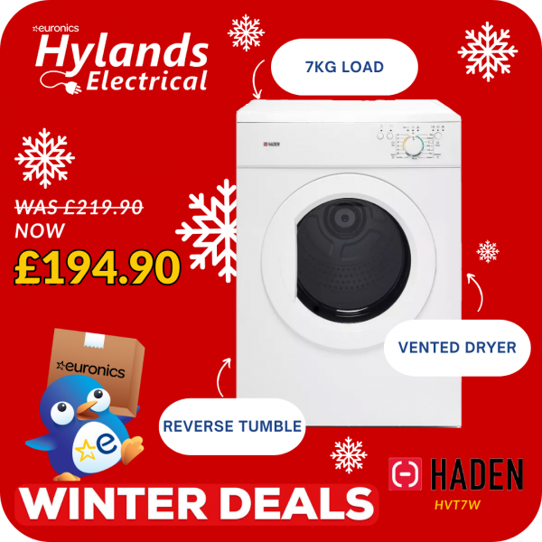 Haden HVT7W 7kg Vented Tumble Dryer