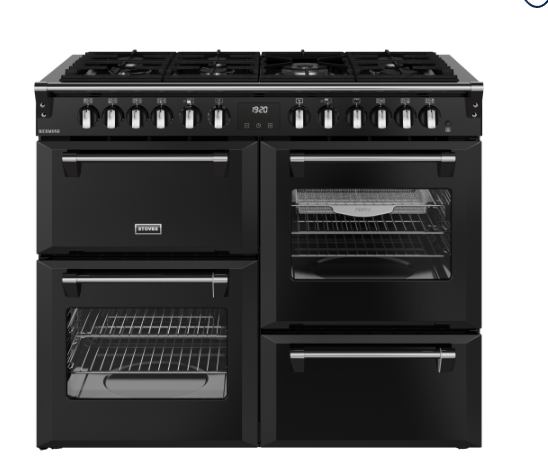 Stoves RCA RICH 110DF 110cm Black Range Cooker - Free 3 Year Warranty*