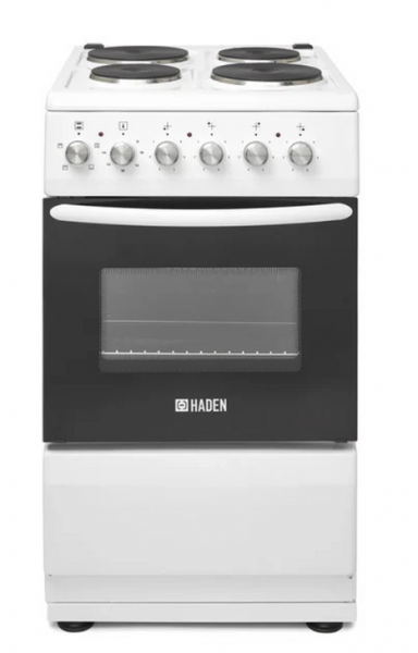 Haden HES051W 50cm Single Oven Electric Cooker with Sealed Plate Hob - White - 2 Year Warranty*