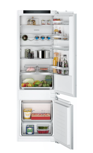 Siemens KI87VVFE0G iQ300 Low Frost Integrated Fridge Freezer, Fixed Hinge, 70/30
