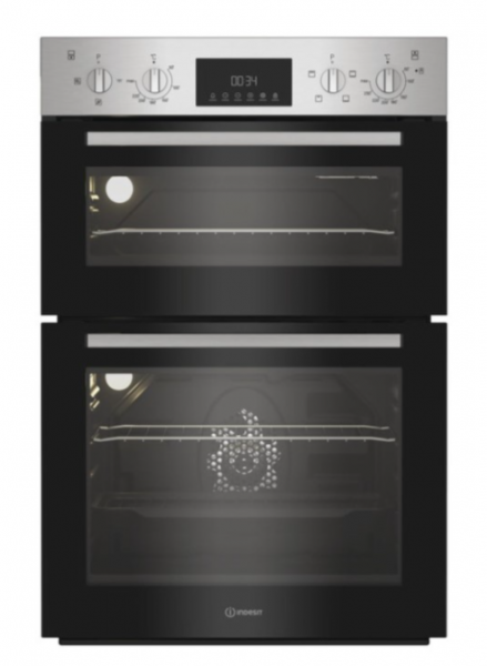 Indesit DII 10D IX - Stainless Steel Double Oven - 69L Main Oven - A Energy