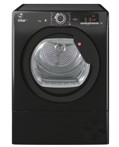 Hoover Black Tumble Dryer HLEC9DGB - Bottom Water Tank