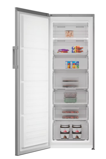 Indesit Frost Free Tall Freezer - Silver - MFINF1292S4UK