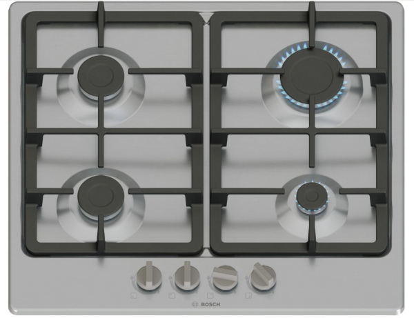 Bosch PGP6B5K90 60cm Gas Hob - Stainless steel