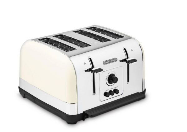 Morphy Richards 240132 Venture 4 Slice Toaster - Cream