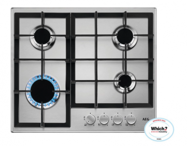 AEG HGE64200SM 3000 Slimline 60cm Gas Hob - Stainless Steel