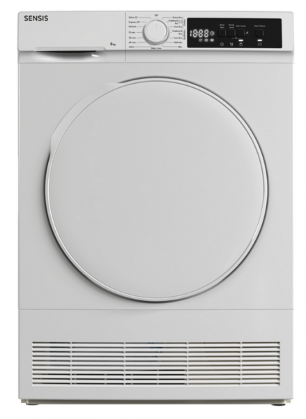 Sensis TDCF018BW 8kg Condenser Tumble Dryer - White - 3 Year Warranty*