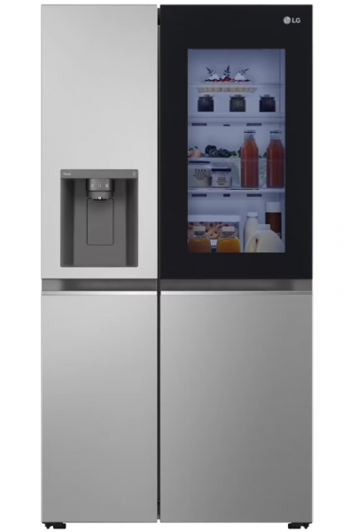 LG GSGV81PYLL InstaView Fridge Freezer Silver Ice &amp; Water Non Plumbed Frost F Free 5 Year Warranty*