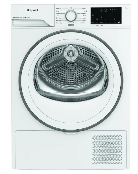 Hotpoint CHD93MWWUK 9kg Heat Pump Condenser Tumble Dryer With Pet HairCare – WHITE