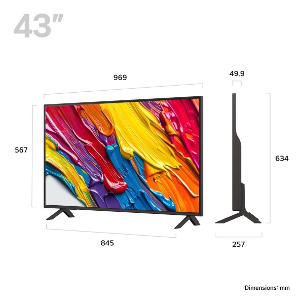 LG 43&quot; 4K Ultra HD TV 43QNED84A6C.AEK -Free 5 Year Warranty* + £75 Cashback*