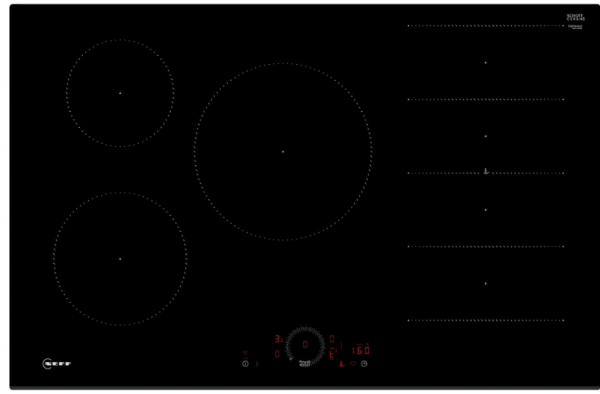 Neff T68FHV4L0 80cm Induction Hob - Black