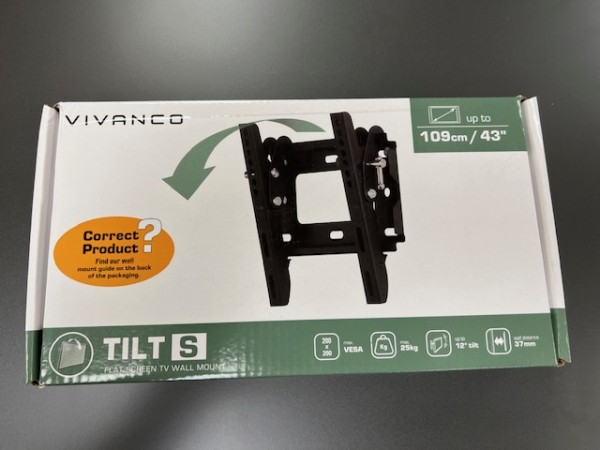 Vivanco EDP64108 Tilt Bracket UPTO 43" Tvs