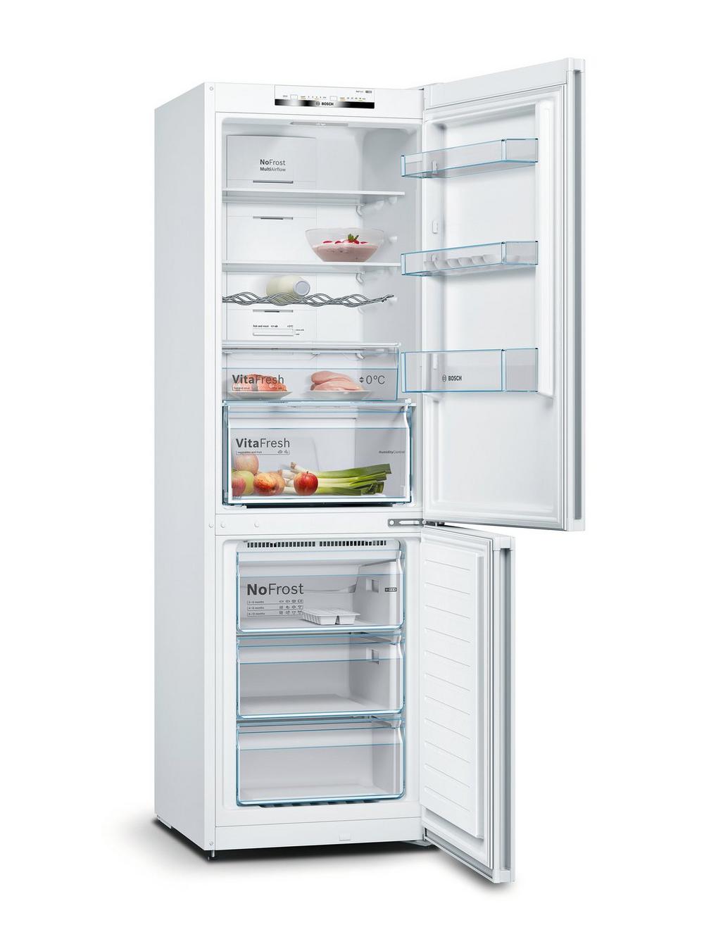 Bosch KGN39VWEAG Frost Free Fridge Freezer White A++ Fridge