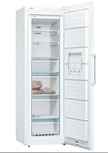 Bosch GSN36VWEPG Series 4 186cm High Freezer Frost Free in White 60cm Wide - Free 5 Year Warranty*