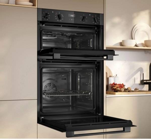 Neff U1ACE2AG3B 59.4cm Built In Electric Double Oven - Graphite Grey