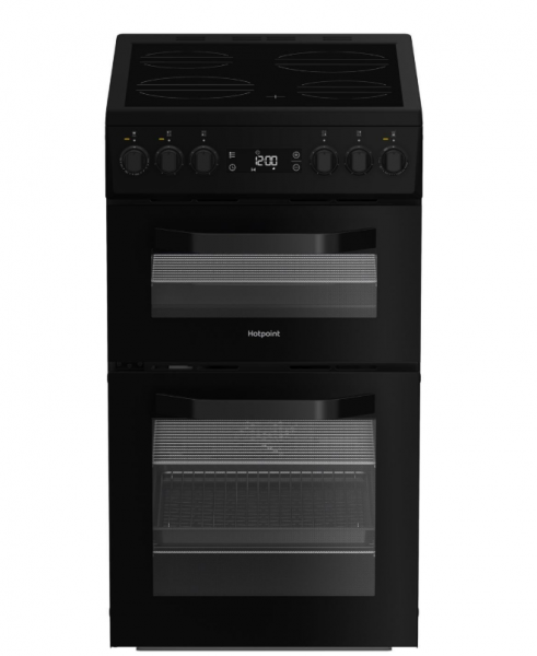 HOTPOINT HDE5VDCB 50 cm Electric Ceramic Cooker - Black